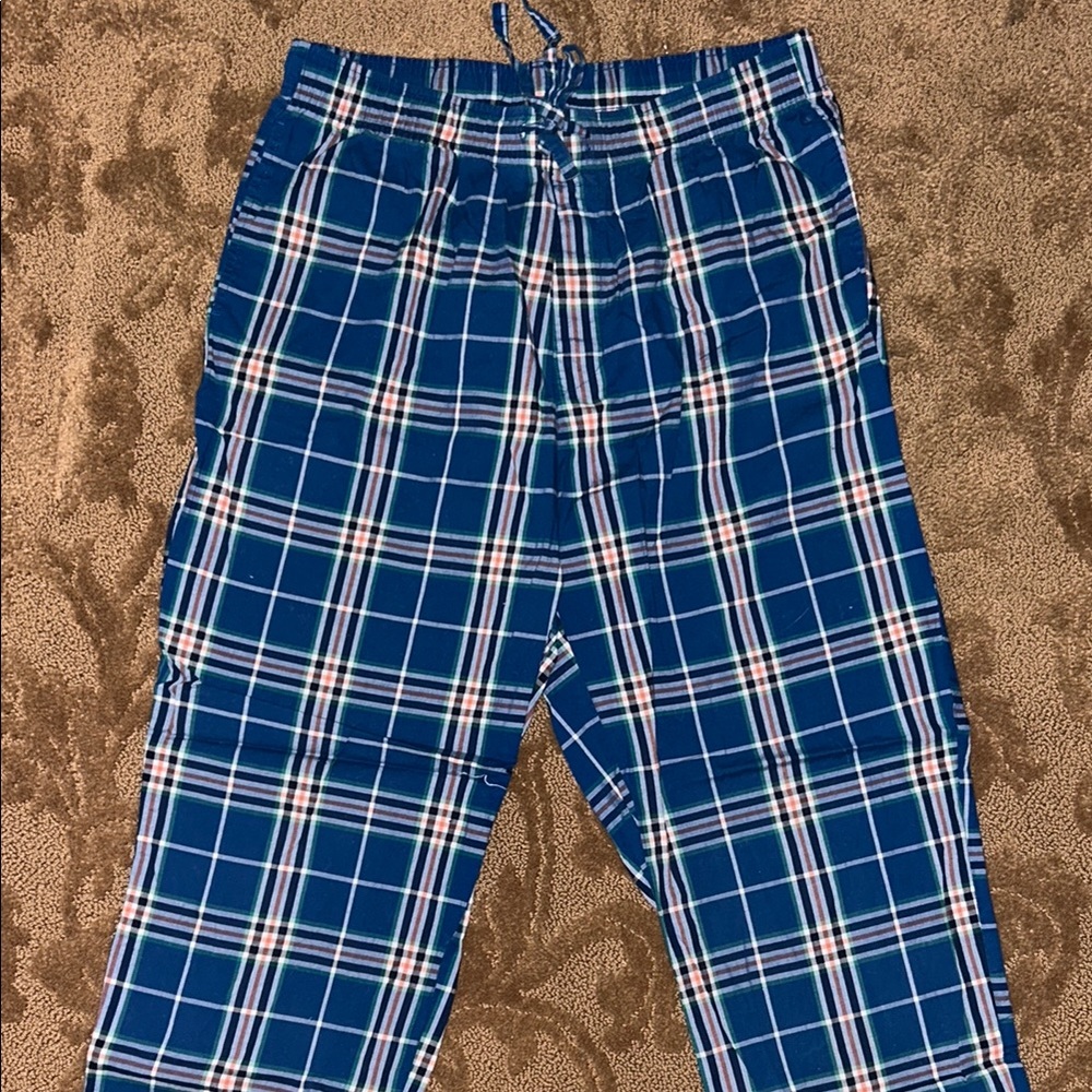 Sonoma Blue Plaid Sweatpants